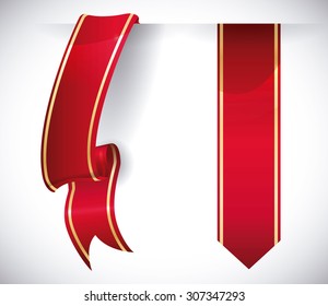 Decorative ribbon design, vector illustration eps 10.