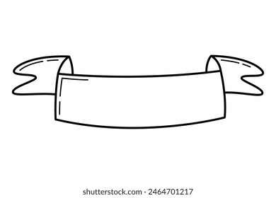 Decorative ribbon for design of wedding invitations and greeting cards