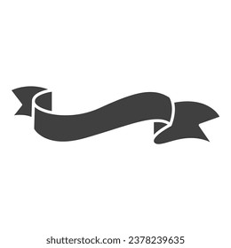 Decorative ribbon element. Vector illustration. Suitable for wedding invitation, aesthetic decoration, social media post, banner, promotion, advertising, etc.