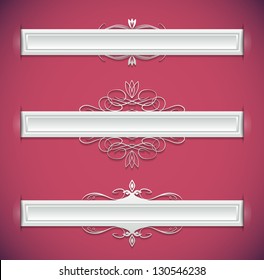 Decorative ribbons. EPS10.