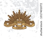 Decorative Rising Sun Badge of  Australian Army