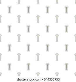 Decorative roman pillar pattern. Cartoon illustration of decorative roman pillar vector pattern for web