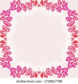 Decorative romantic background. Vector illustration