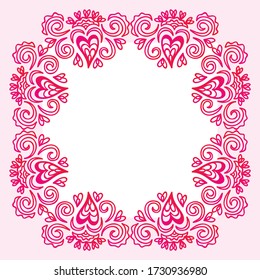 Abstract Frame Swirls Vector Ornament Vintage Stock Vector (Royalty ...