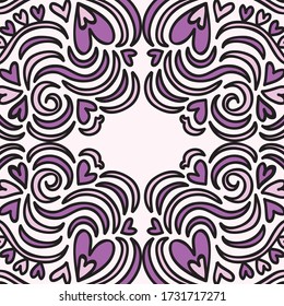 Decorative romantic background. Vector illustration