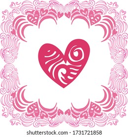 Decorative romantic background. Vector illustration