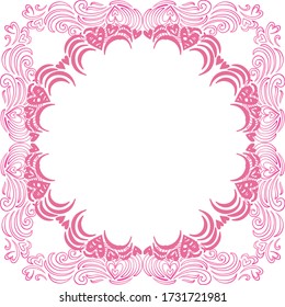Decorative romantic background. Vector illustration