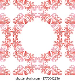 El entorno romántico y decorativo. Ilustración del vector