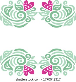 Decorative romantic background. Vector illustration