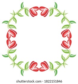 Decorative romantic background. Vector illustration