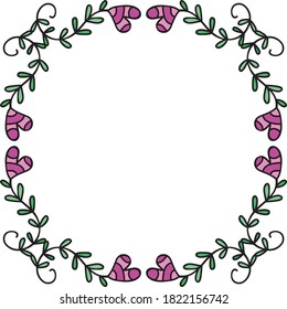Decorative romantic background. Vector illustration