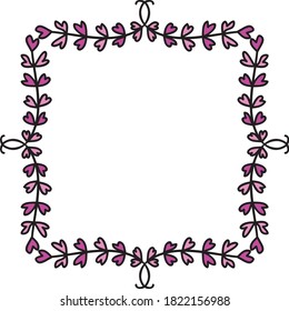 Decorative romantic background. Vector illustration