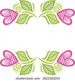 Decorative romantic background. Vector illustration
