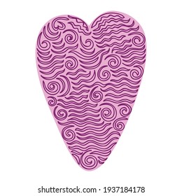 Decorative romantic pattern. Vector illustration