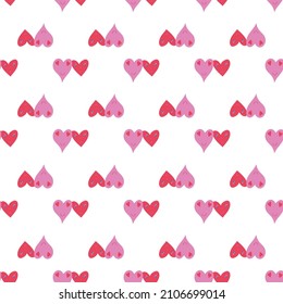 Decorative romantic style print. Seamless pattern. Valentine's day design. Vector design for scrapbooking, wrapping paper, wallpaper, fabric, covers, manufacturing, stationery.