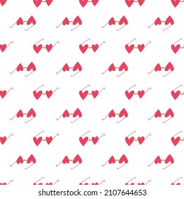 Impresión decorativa de estilo romántico. Patrón sin foco. Diseño vectorial para la raqueta, papel de envoltura, papel tapizado, tela, cubiertas, fabricación, papel de papelería. Textura del día de San Valentín.