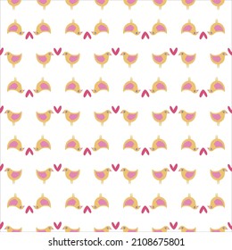 Decorative romantic style print. Seamless pattern. Vector design for scrapbooking, wrapping paper, wallpaper, fabric, covers.