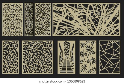 Decorative room separator set 