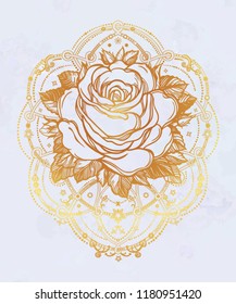 Decorative rose flower
