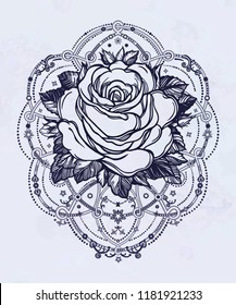 Decorative rose flower