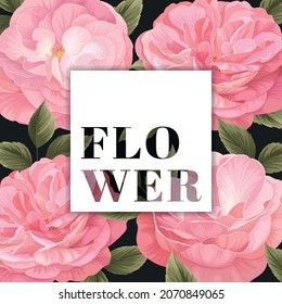 Dekorativ aus Rosenblütenrahmen. Vektorset blühender Blume für Ihr Design. Verschönerung für Hochzeitseinladungen und Grußkarte.