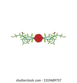 Decorative Rose Thorns Borders