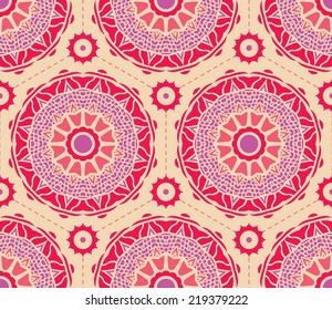  Decorative rosettas in hexagon pattern