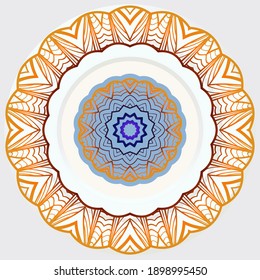 Decorative rosette. Abstract floral vector illustration