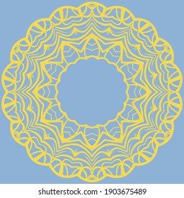 Decorative rosette. Abstract floral vector illustration