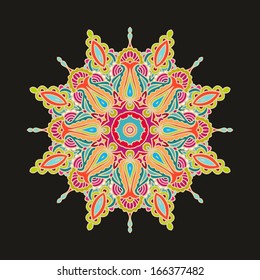 Decorative rosette-mandala