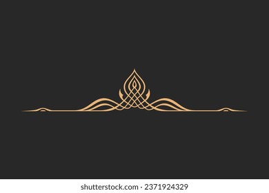 Séparateurs de cercle rotatifs décoratifs. Collection d'objets de calligraphie vectorielle pour les invitations de mariage, les cartes de voeux et les conceptions de certificats.Lignes, bordures, tourbillons et séparateurs de style rétro classique