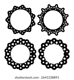 Decorative round border set for artistic designs
