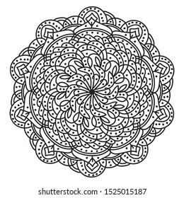 Decorative round floral mandala. Floral designs for Business card, greeting card, wedding invitation, Gift voucher, background pattern, fashion design. vector illustration.