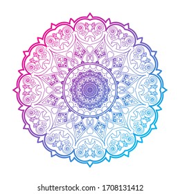 Decorative round floral mandala. Floral designs for Business card, greeting card, wedding invitation, Gift voucher, background pattern, fashion design. vector illustration