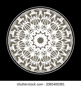 Decorative round floral mandala. EPS 10