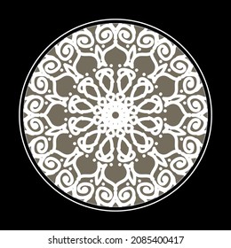 Decorative round floral mandala. EPS 10
