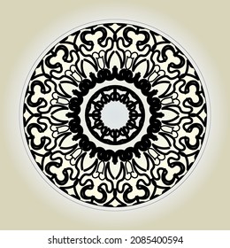Decorative round floral mandala. EPS 10