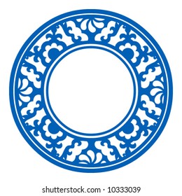 decorative round frame