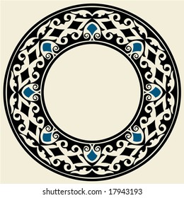 decorative round frame