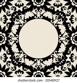 decorative round frame