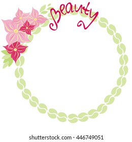 Decorative round frame