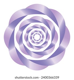 Decorative round frame with abstract floral ornament. Circular frame. Elegant element for design. Vector.