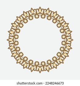 decorative round frame. circle frame. Vector design element.