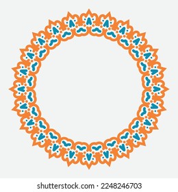 marco redondeado decorativo. marco de círculo. Elemento de diseño de vectores.
