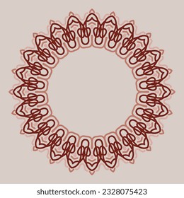 decorative round frame. circle frame. Vector design element.