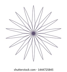 Decorative  round frame for design with a abstract floral ornament. Circle frame. Elegant element for printing of cards, invitations, books, for textiles, engraving, forging. Vector.