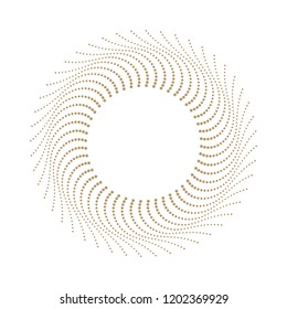 Decorative round frame for design with floral ornament. Circle frame. A template for printing postcards, invitations, books, for textiles, engraving, wooden furniture, forging. Vector.