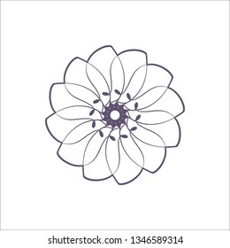 Decorative round frame for design with a geometrical ornament. Circle frame. Elegant element for printing of cards, invitations, books, for textiles, engraving, wooden furniture, forging. Vector.