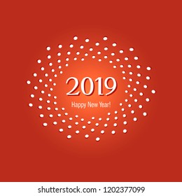 Decorative round frame for design with an ornament from snowflakes. Christmas and New Year. Template for printing cards, invitations, books, textiles. Vector.