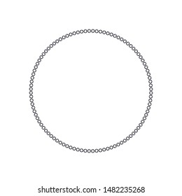 Halftone Dots Circle Form Round Logo Stock Vector (Royalty Free ...